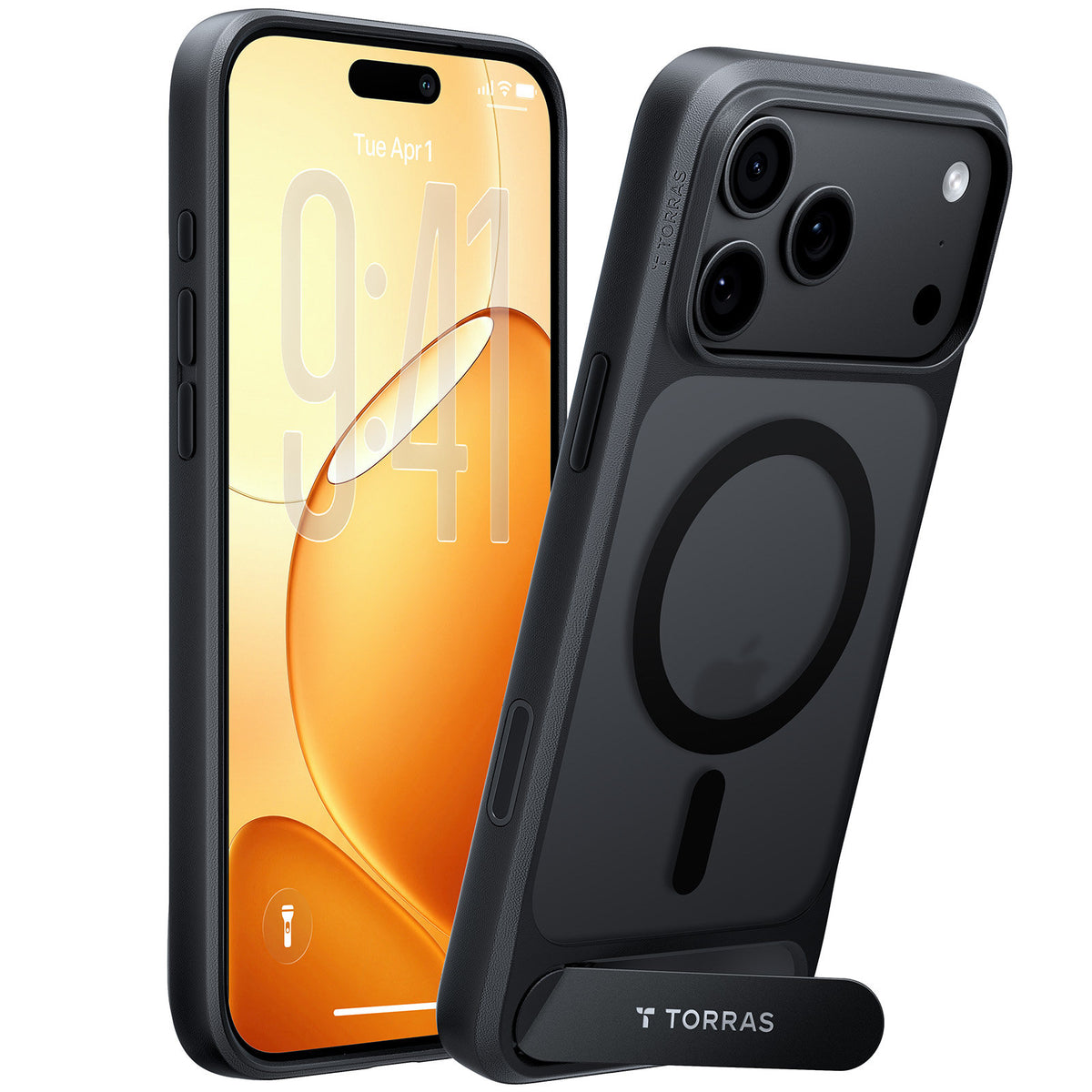 Torras iPhone 18 Pro Max Skal Ostand L1 Svart