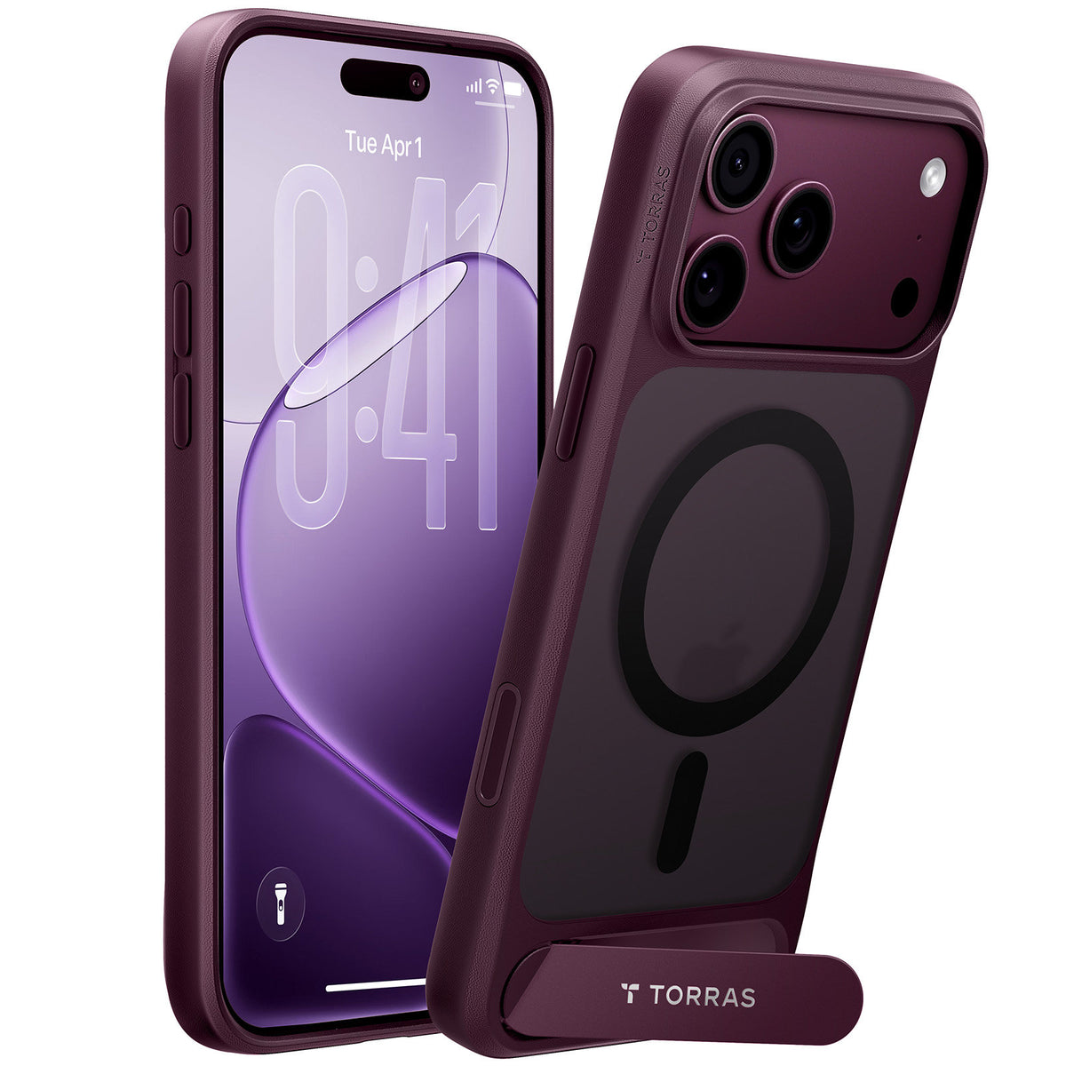 Torras iPhone 18 Pro Max Skal Ostand L1 Lila
