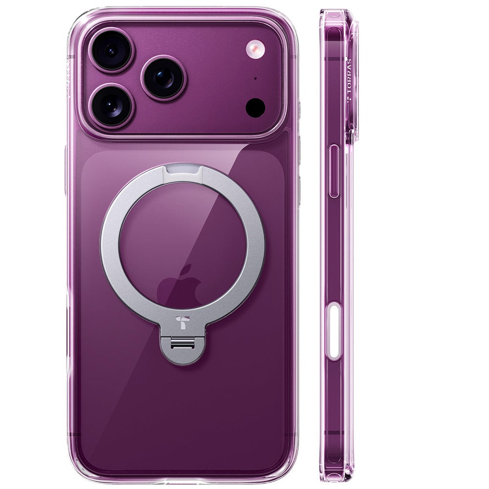 Torras iPhone 18 Pro Max Skal Ostand Q3 Spin Transparent