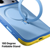 Torras iPhone 18 Pro Skal Ostand Q3 Rugged Island Blue