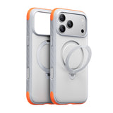 Torras iPhone 18 Pro Skal Ostand Q3 Rugged Sunrise White