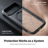 Torras iPhone 18 Pro Max Skal Ostand Q3 Rugged Jet Black