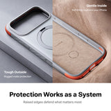Torras iPhone 18 Pro Max Skal Ostand Q3 Rugged Sunrise White