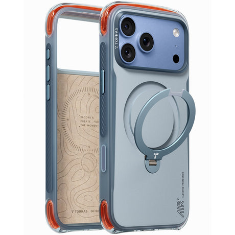 Torras iPhone 18 Pro Skal Ostand Q3 Air Pro Polar Slate