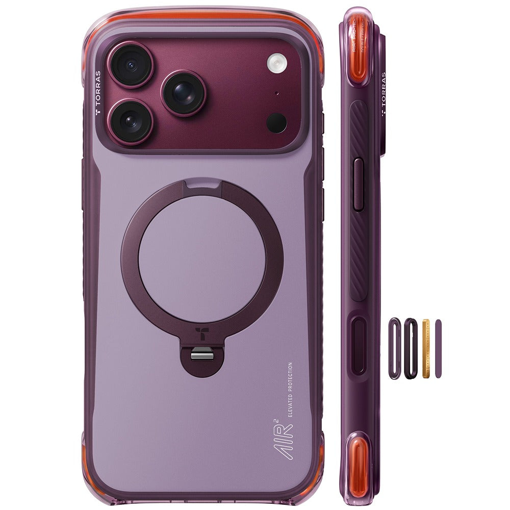 Torras iPhone 18 Pro Max Skal Ostand Q3 Air Pro Violet Summit