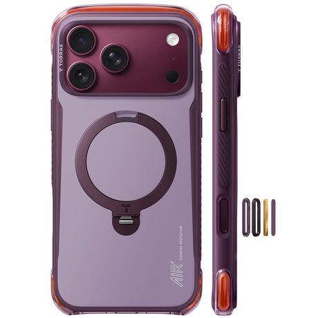Torras iPhone 18 Pro Max Skal Ostand Q3 Air Pro Violet Summit
