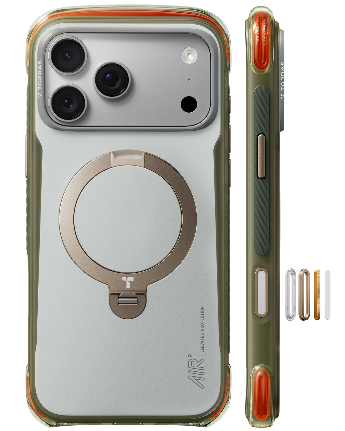 Torras iPhone 18 Pro Max Skal Ostand Q3 Air Pro Alpine Marble