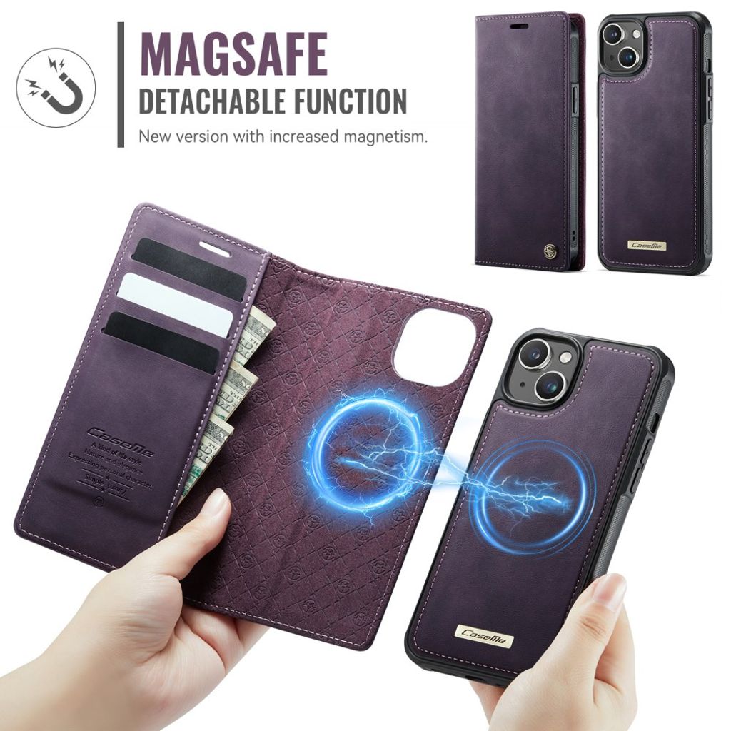 CaseMe iPhone 13 Fodral C49 Series Lila
