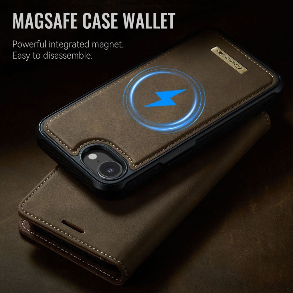 CaseMe iPhone 16e/iPhone 17e Fodral C49 Series Brun