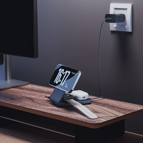 Alogic Trådlös Laddare Yoga 3-in-1 Svart