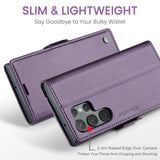 CaseMe Samsung Galaxy S24 Ultra Fodral 023 Series Lila