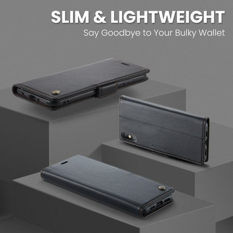 CaseMe iPhone Xs Max Fodral 023 Series Svart