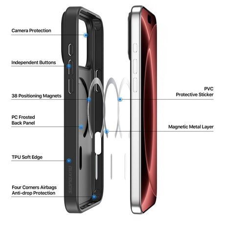 Dux Ducis iPhone 17 Pro Max/iPhone 18 Pro Max Skal Yind Series MagSafe Svart