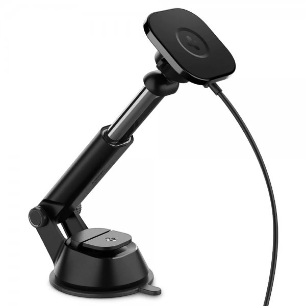 Spigen Bilhållare OneTap Magnetic Car Mount Dashboard Wireless Charging Svart