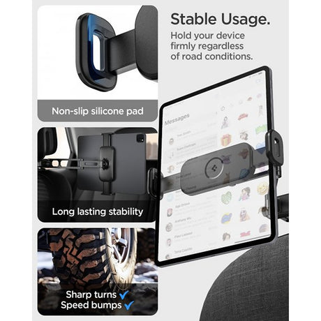 Spigen OneTap Universal Tablet Mount for Car Headrest UTS45 Svart