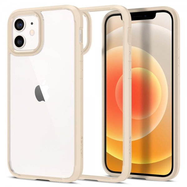 Spigen iPhone 12/iPhone 12 Pro Skal Ultra Hybrid Sand Beige