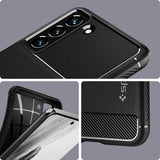 Spigen Samsung Galaxy S21 FE Skal Rugged Armor Matte Black