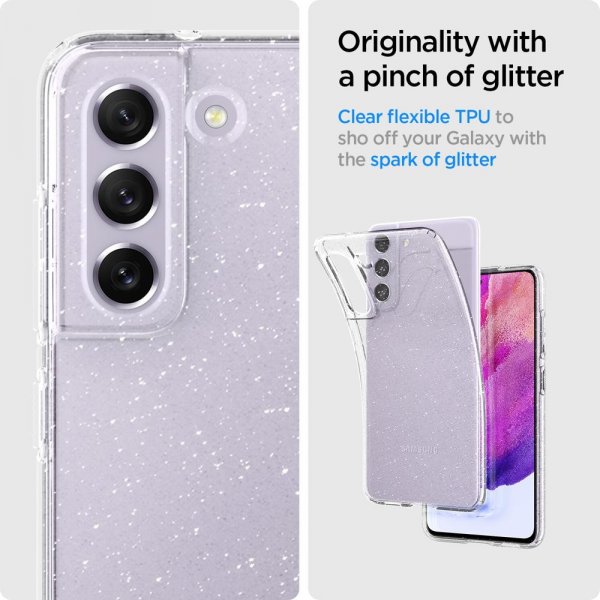 Spigen Samsung Galaxy S21 FE Skal Liquid Crystal Glitter Crystal Quartz