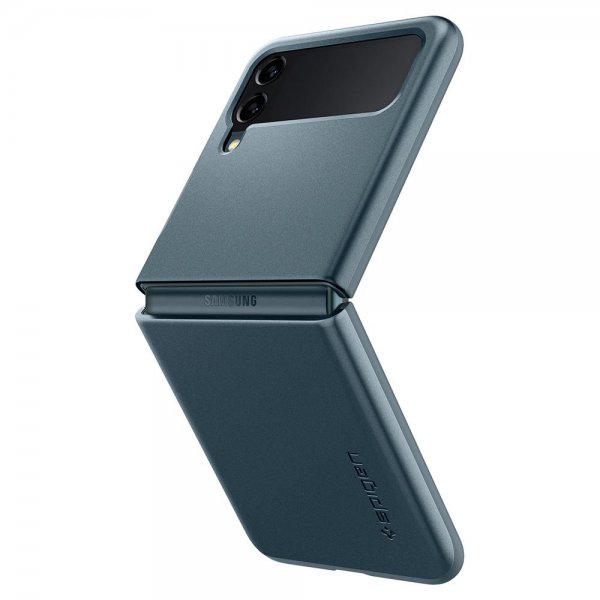 Spigen Samsung Galaxy Z Flip 3 Skal Thin Fit Shiny Green
