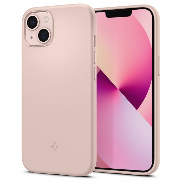 Spigen iPhone 13 Skal Silicone Fit Rosa
