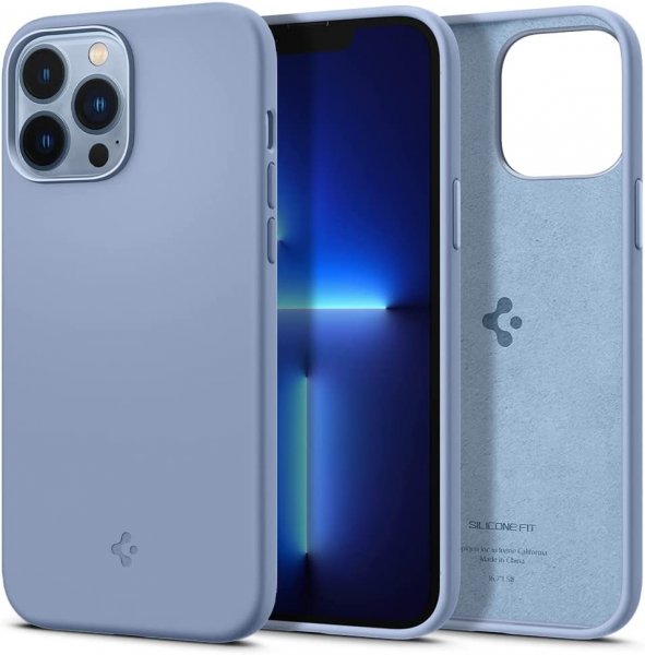 Spigen iPhone 13 Pro Max Skal Silicone Fit Sierra Blue