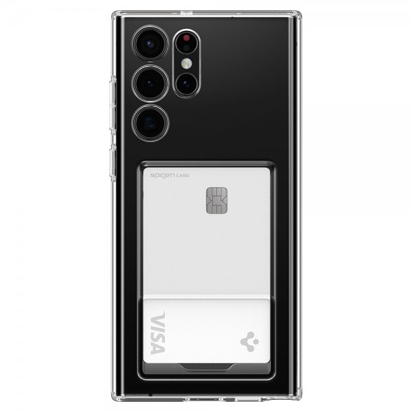 Spigen Samsung Galaxy S22 Ultra Skal Crystal Slot Crystal Clear