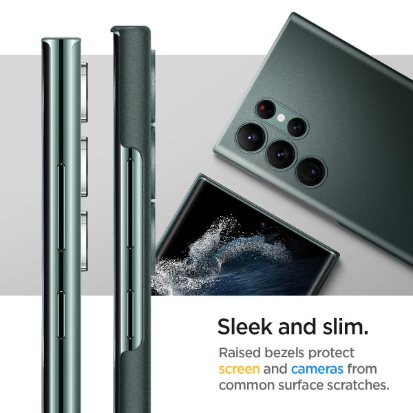 Spigen Samsung Galaxy S22 Ultra Skal AirSkin Abyss Green