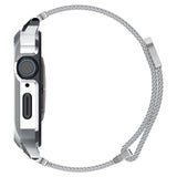 Spigen Apple Watch 45mm Skal med Armband Metal Fit Pro Silver