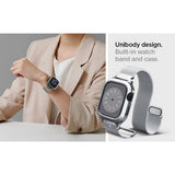 Spigen Apple Watch 45mm Skal med Armband Metal Fit Pro Silver