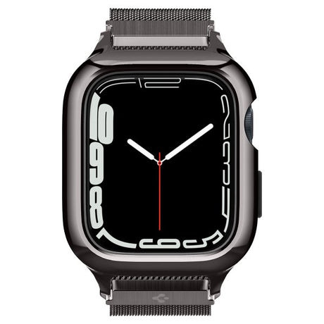Spigen Apple Watch 45mm Skal med Armband Metal Fit Pro Graphite