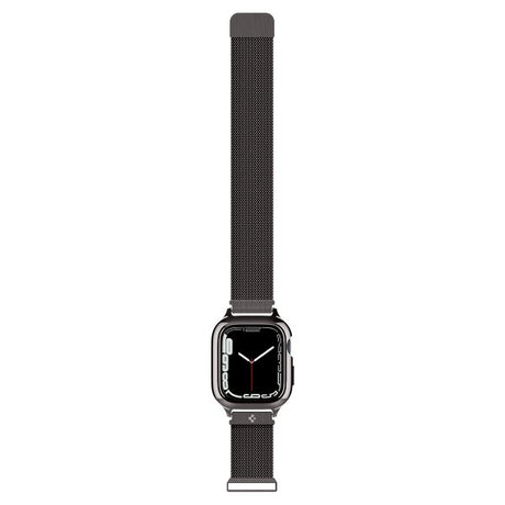 Spigen Apple Watch 45mm Skal med Armband Metal Fit Pro Graphite