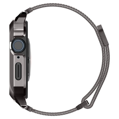 Spigen Apple Watch 45mm Skal med Armband Metal Fit Pro Graphite