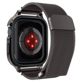 Spigen Apple Watch 45mm Skal med Armband Metal Fit Pro Graphite