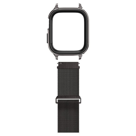 Spigen Apple Watch 45mm Skal med Armband Metal Fit Pro Graphite