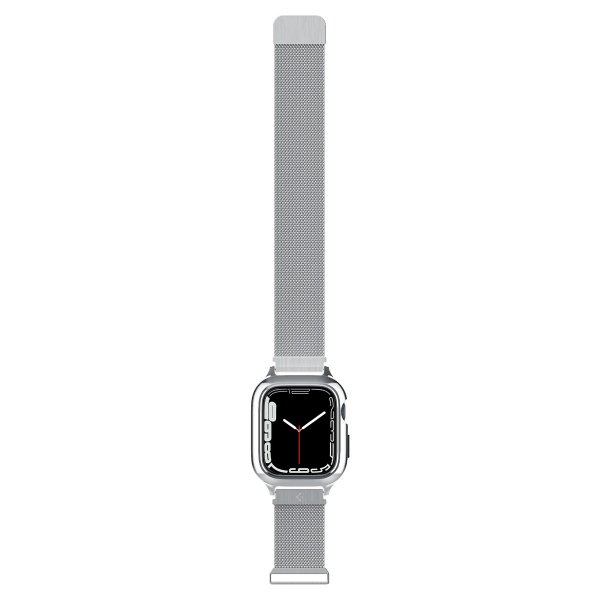 Spigen Apple Watch 40mm Skal med Armband Metal Fit Pro Silver