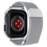 Spigen Apple Watch 40mm Skal med Armband Metal Fit Pro Silver
