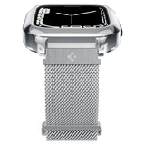 Spigen Apple Watch 40mm Skal med Armband Metal Fit Pro Silver