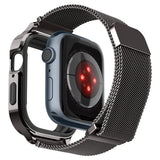 Spigen Apple Watch 40mm Skal med Armband Metal Fit Pro Graphite