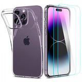 Spigen iPhone 14 Pro Max Skal med Skärmskydd Crystal Pack Crystal Clear
