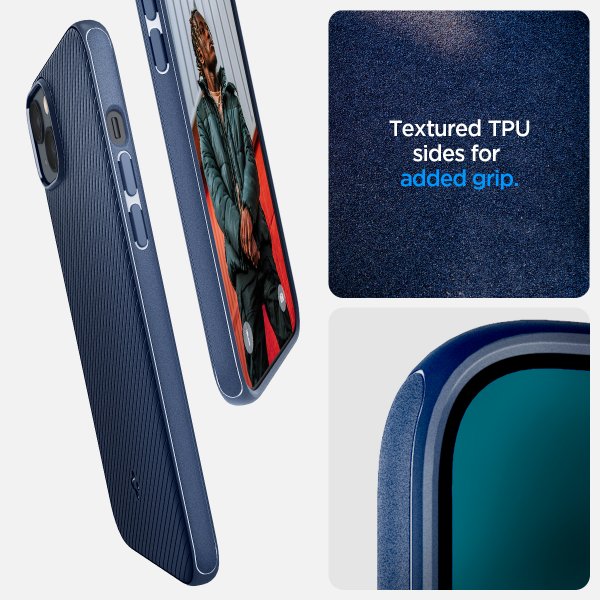 Spigen iPhone 14 Plus Skal Mag Armor MagFit Navy Blue