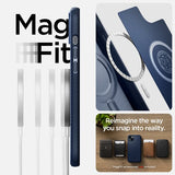 Spigen iPhone 14 Plus Skal Mag Armor MagFit Navy Blue
