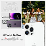 Spigen iPhone 14 Pro Skal Optik Crystal Chrome Gray