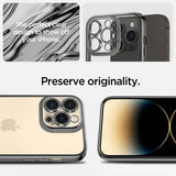 Spigen iPhone 14 Pro Skal Optik Crystal Chrome Gray