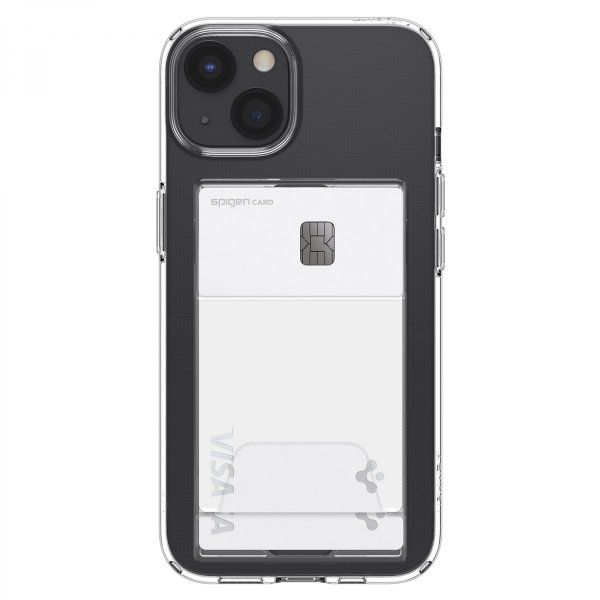 Spigen iPhone 14 Plus Skal Crystal Slot Dual Crystal Clear