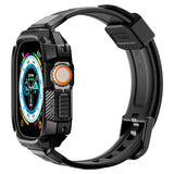 Spigen Apple Watch Ultra Skal och Armband Rugged Armor Pro Svart
