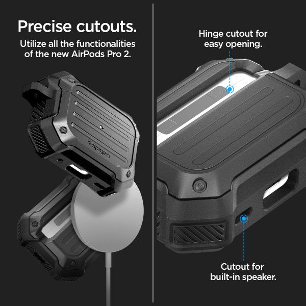 Spigen AirPods Pro 2 Skal Tough Armor MagSafe Svart
