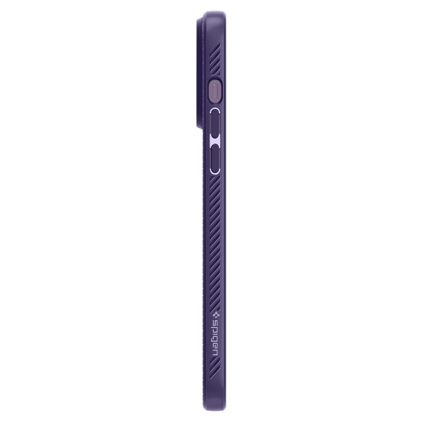 Spigen iPhone 14 Pro Max Skal Liquid Air Deep Purple