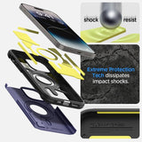 Spigen iPhone 14 Pro Max Skal Tough Armor MagFit Deep Purple