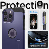 Spigen iPhone 14 Pro Max Skal Tough Armor MagFit Deep Purple