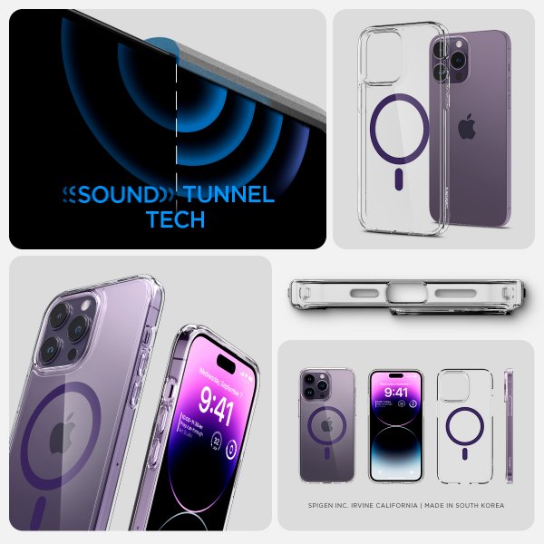 Spigen iPhone 14 Pro Max Skal Ultra Hybrid MagFit Deep Purple